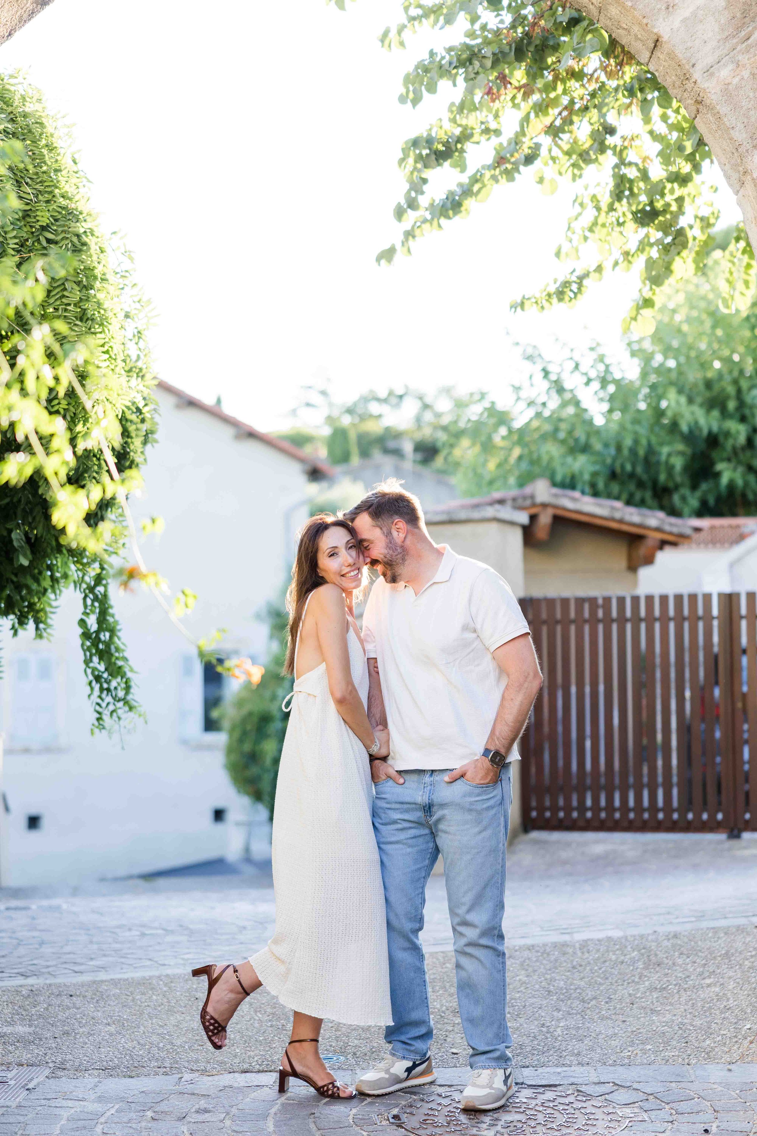 Romantic Couple Portrait at Sunset