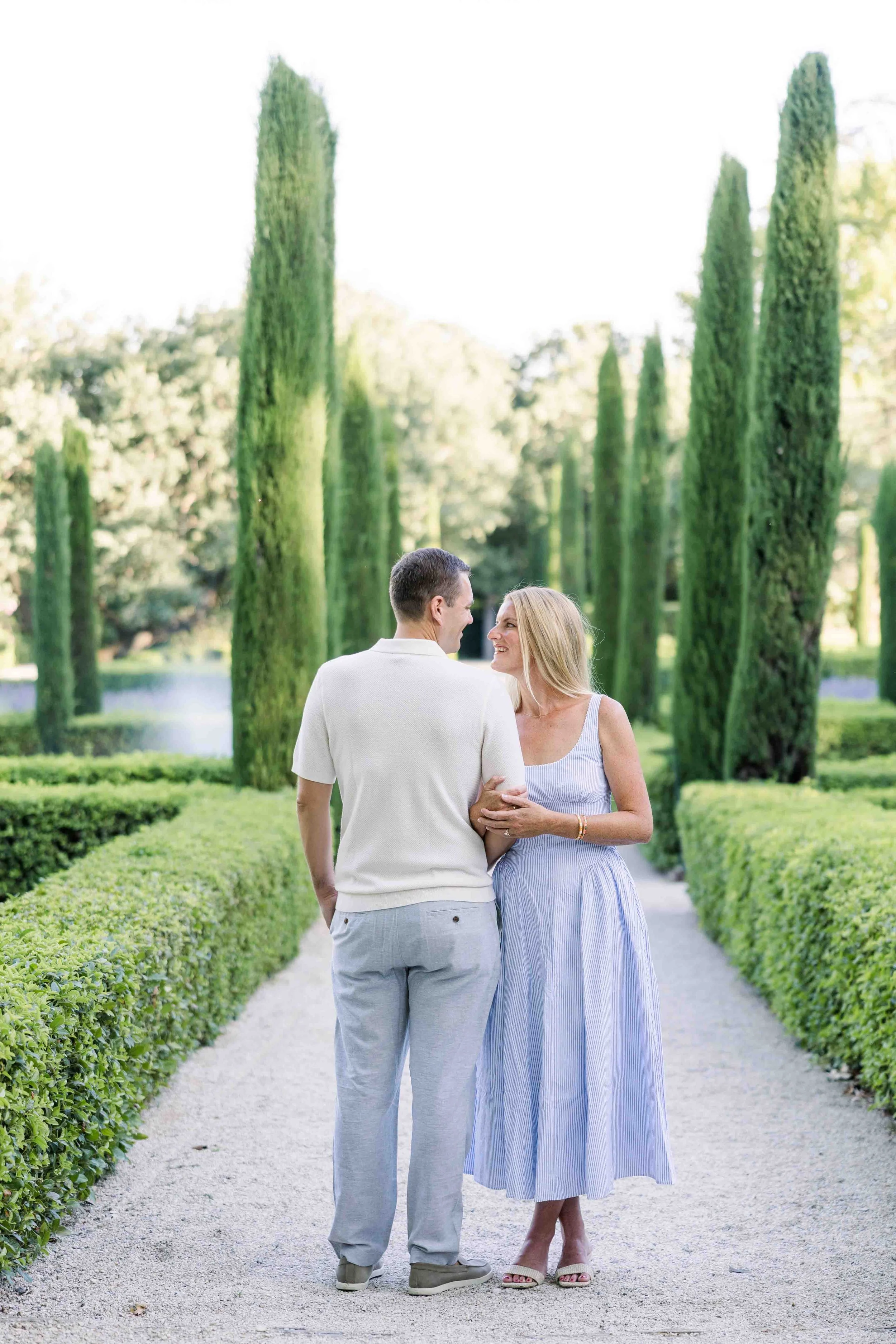 Strolling through the cypress avenue