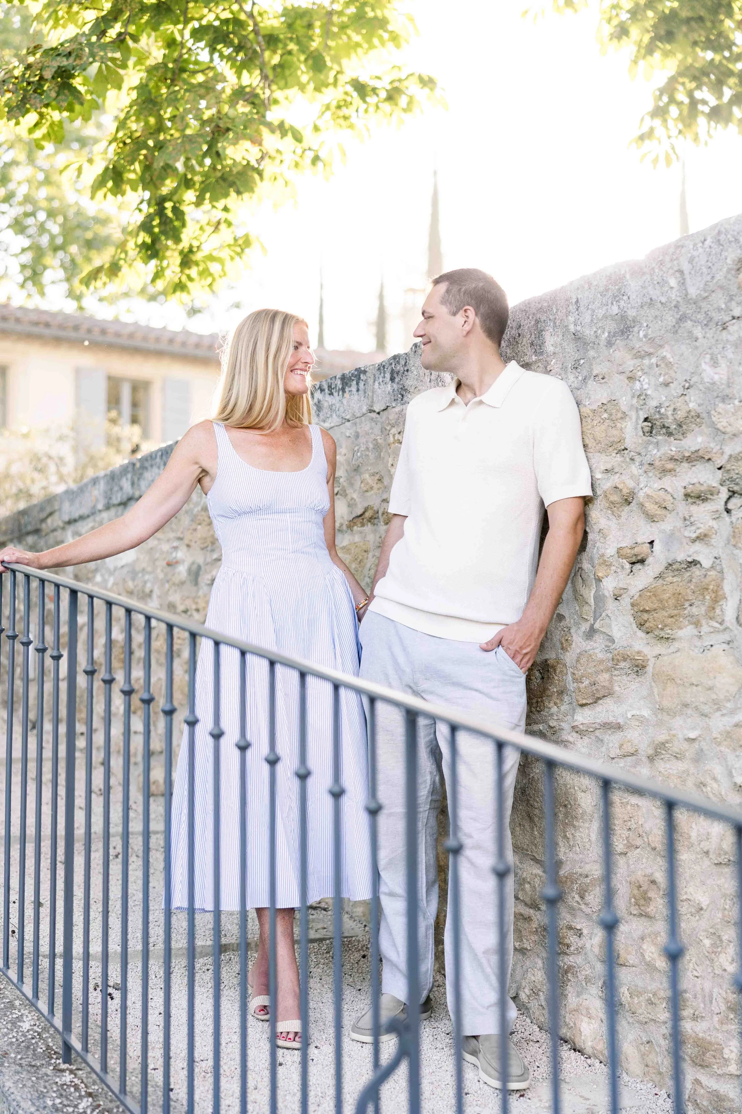 Stone staircase romance