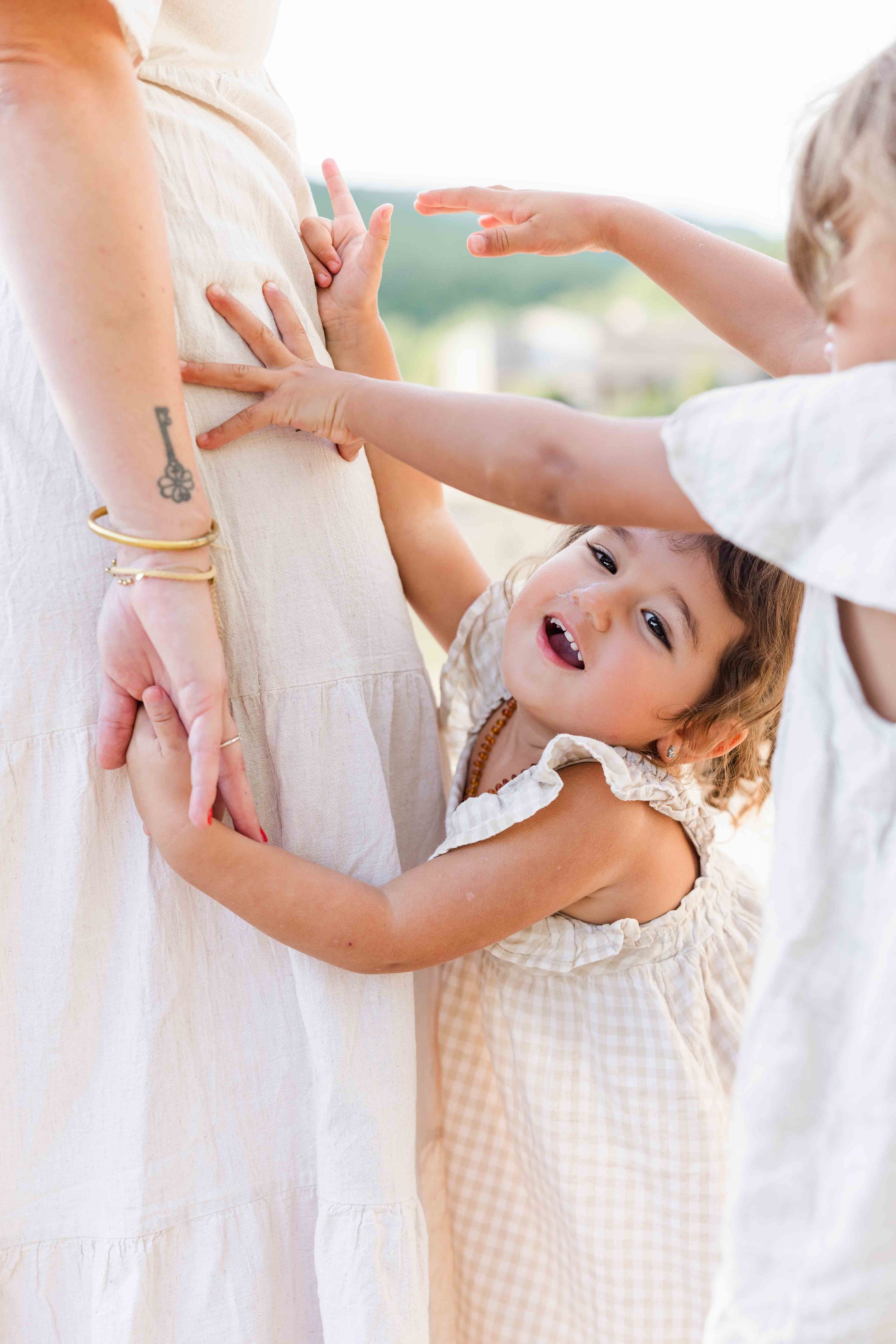 Mother and daughter moment in Provence