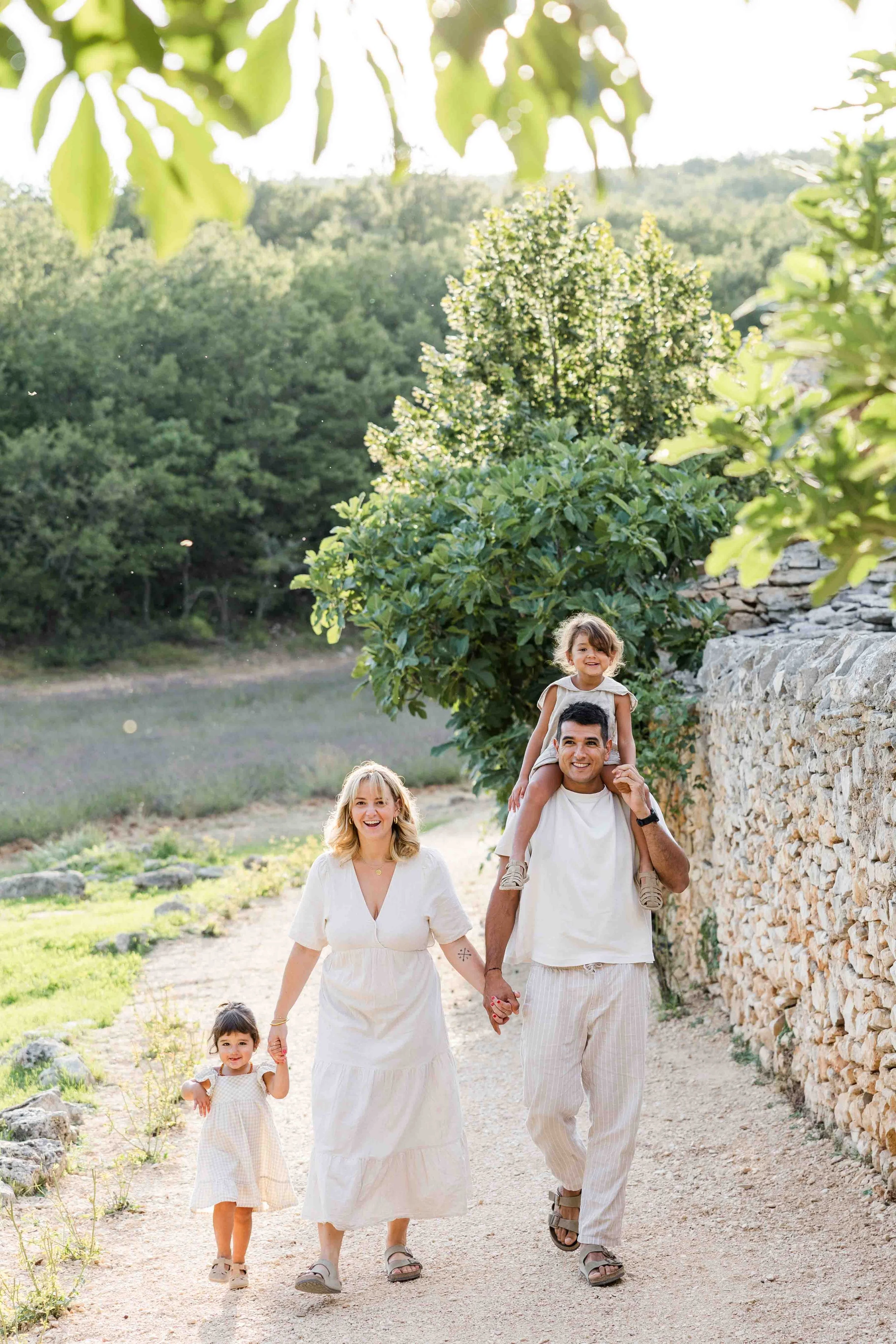 Father and daughter portraits in Provence