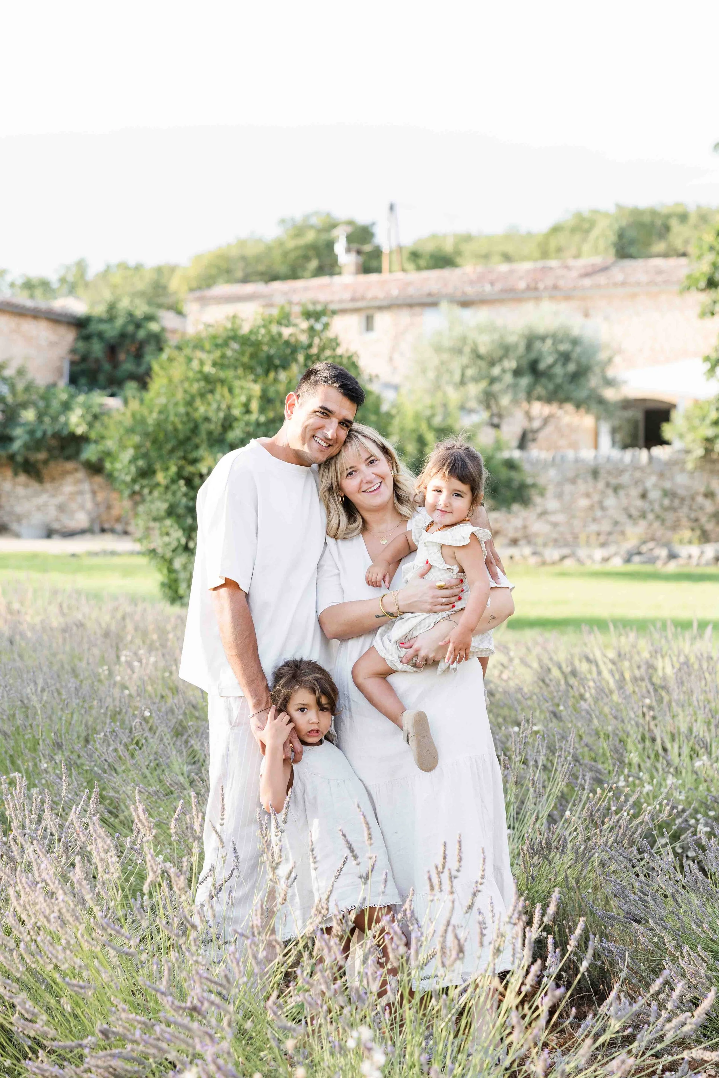 Family Photoshoot in Provence – Father and Daughter in Lavender Field