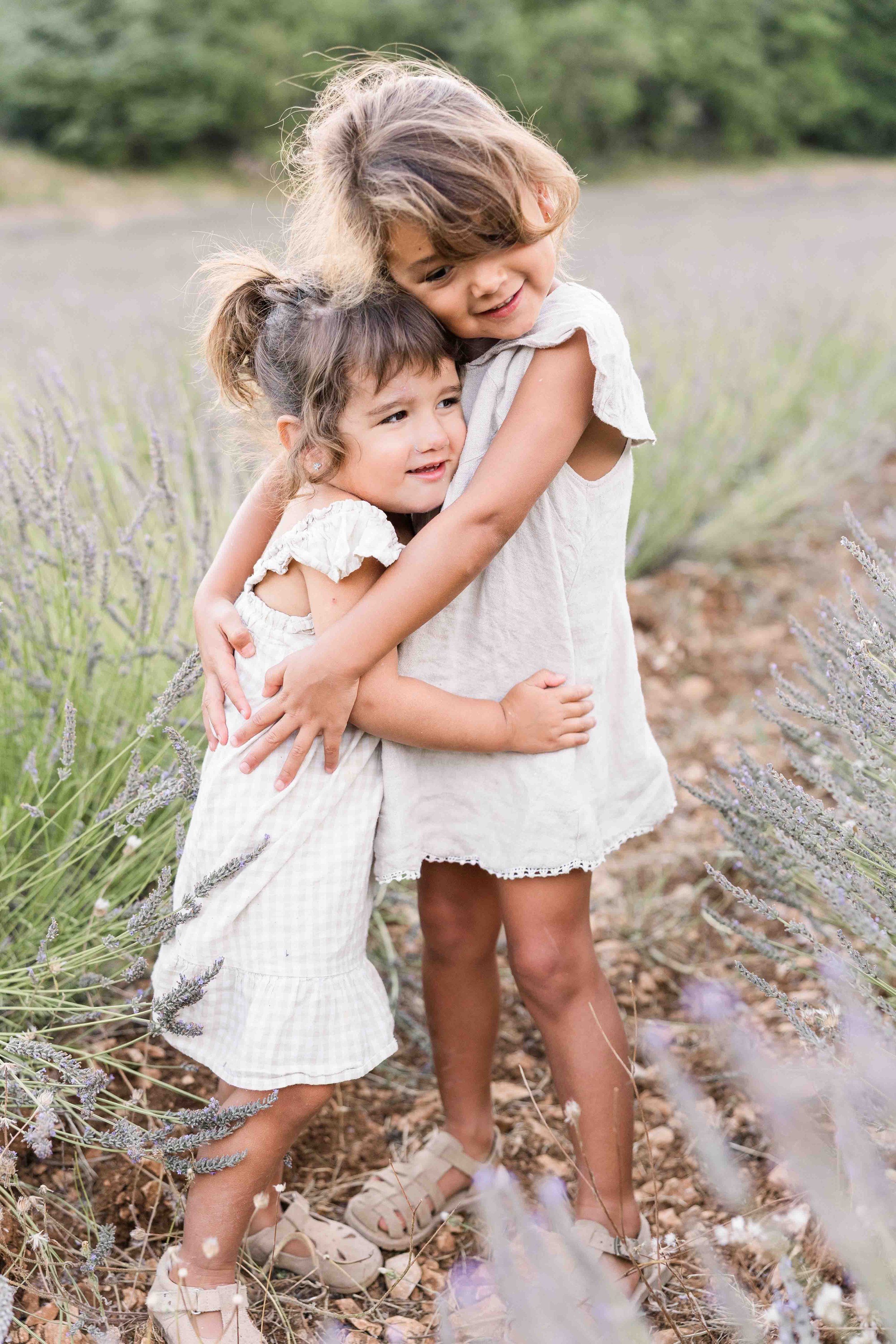 Child portrait surrounded by Provence nature