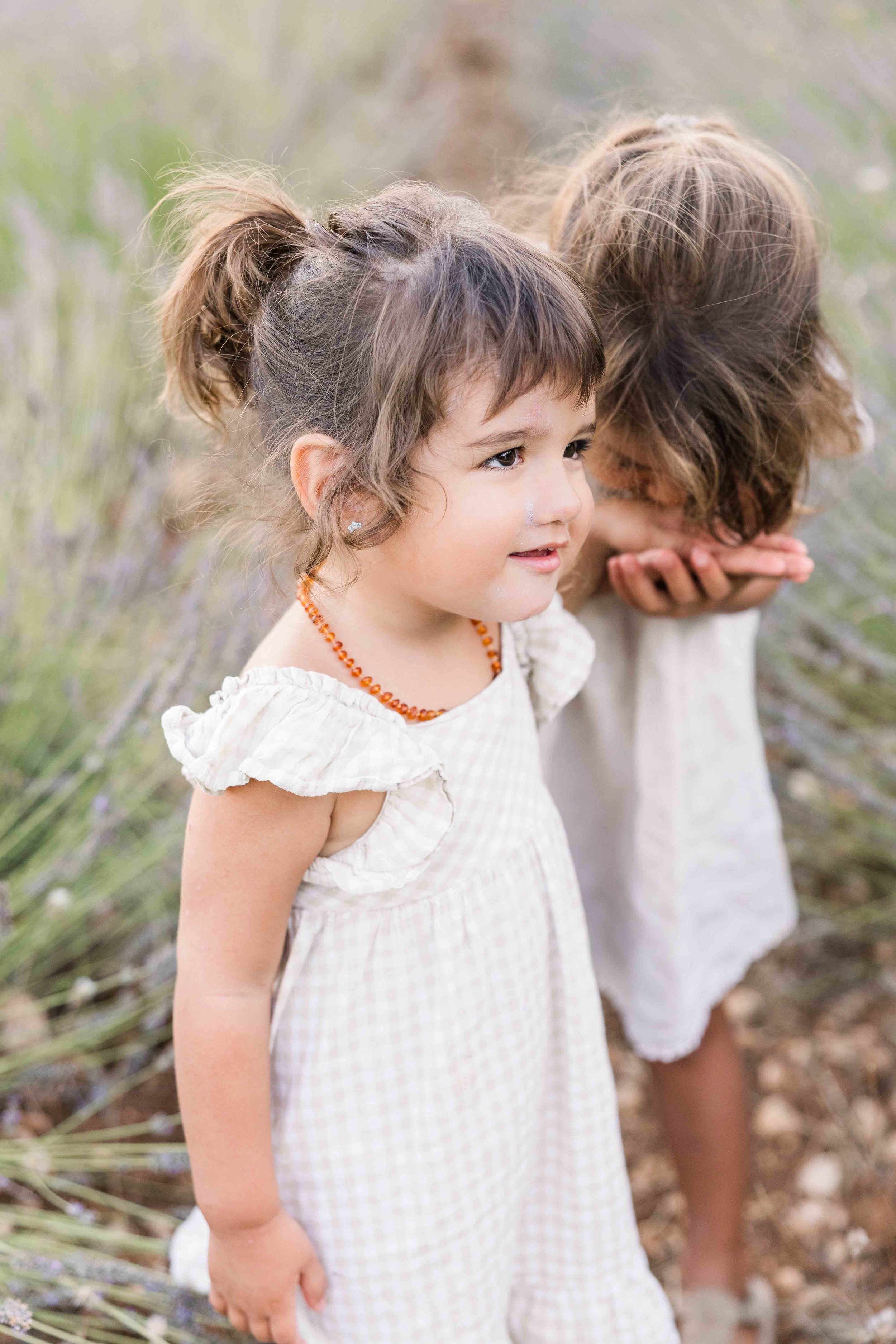 Sibling connection captured in Provence