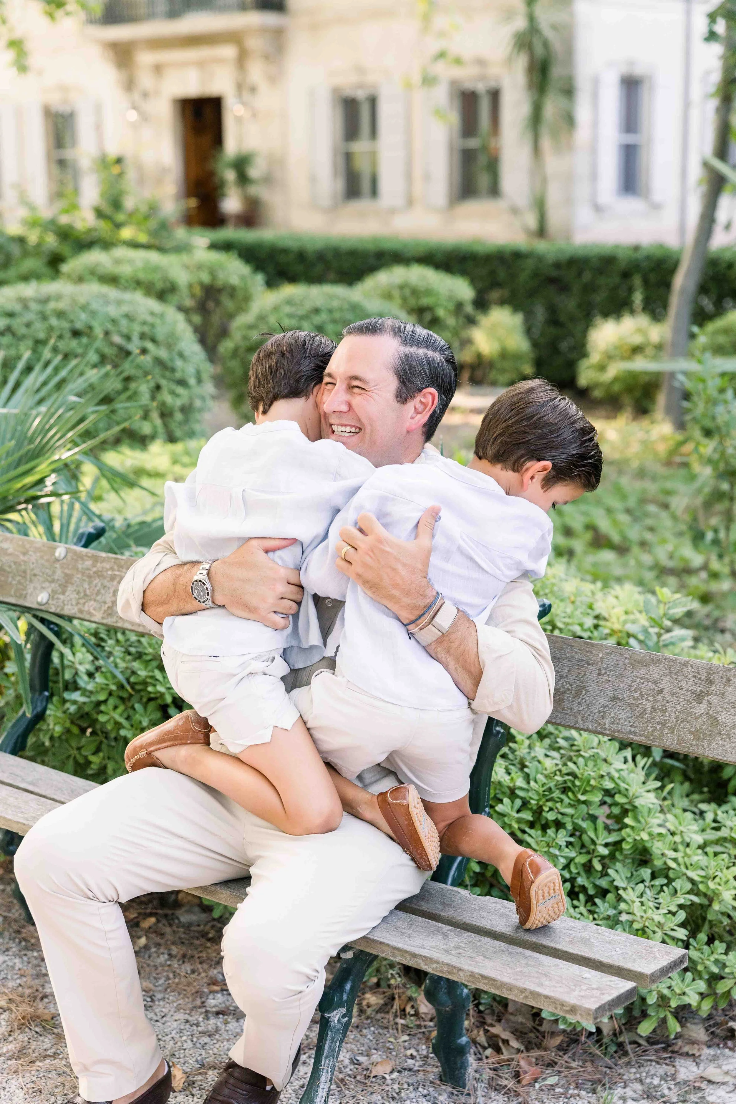 Father and son portrait in Saint-Rémy-de-Provence