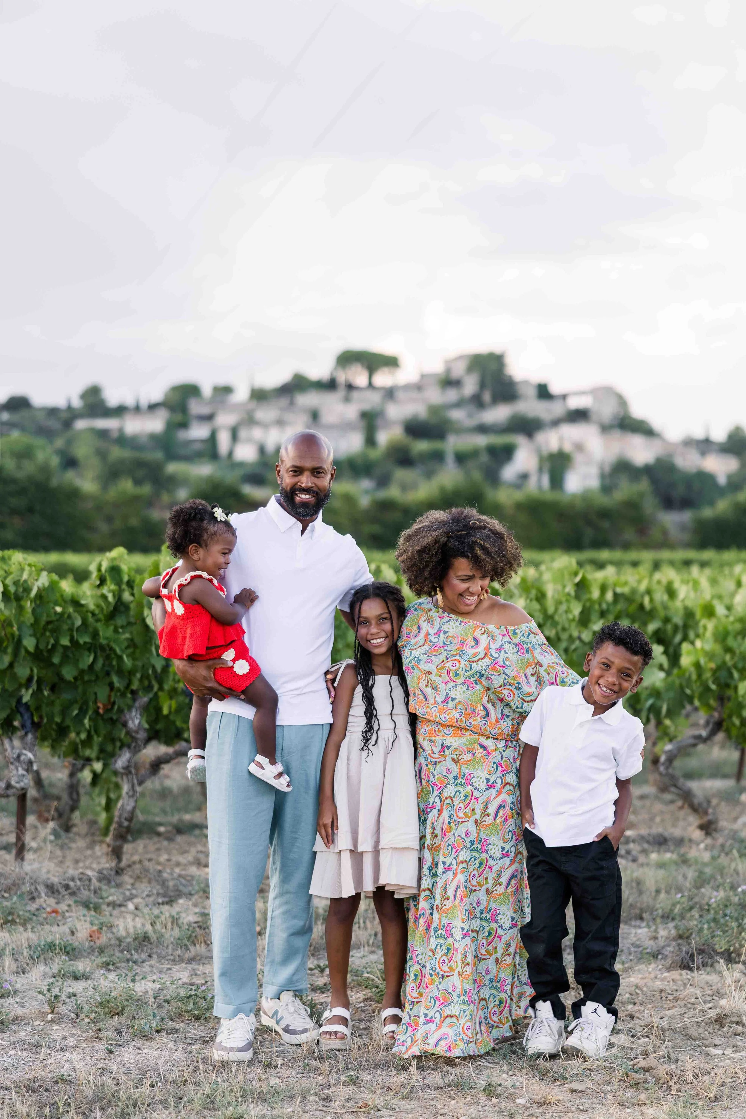 Family Portrait in the Provence Vineyards