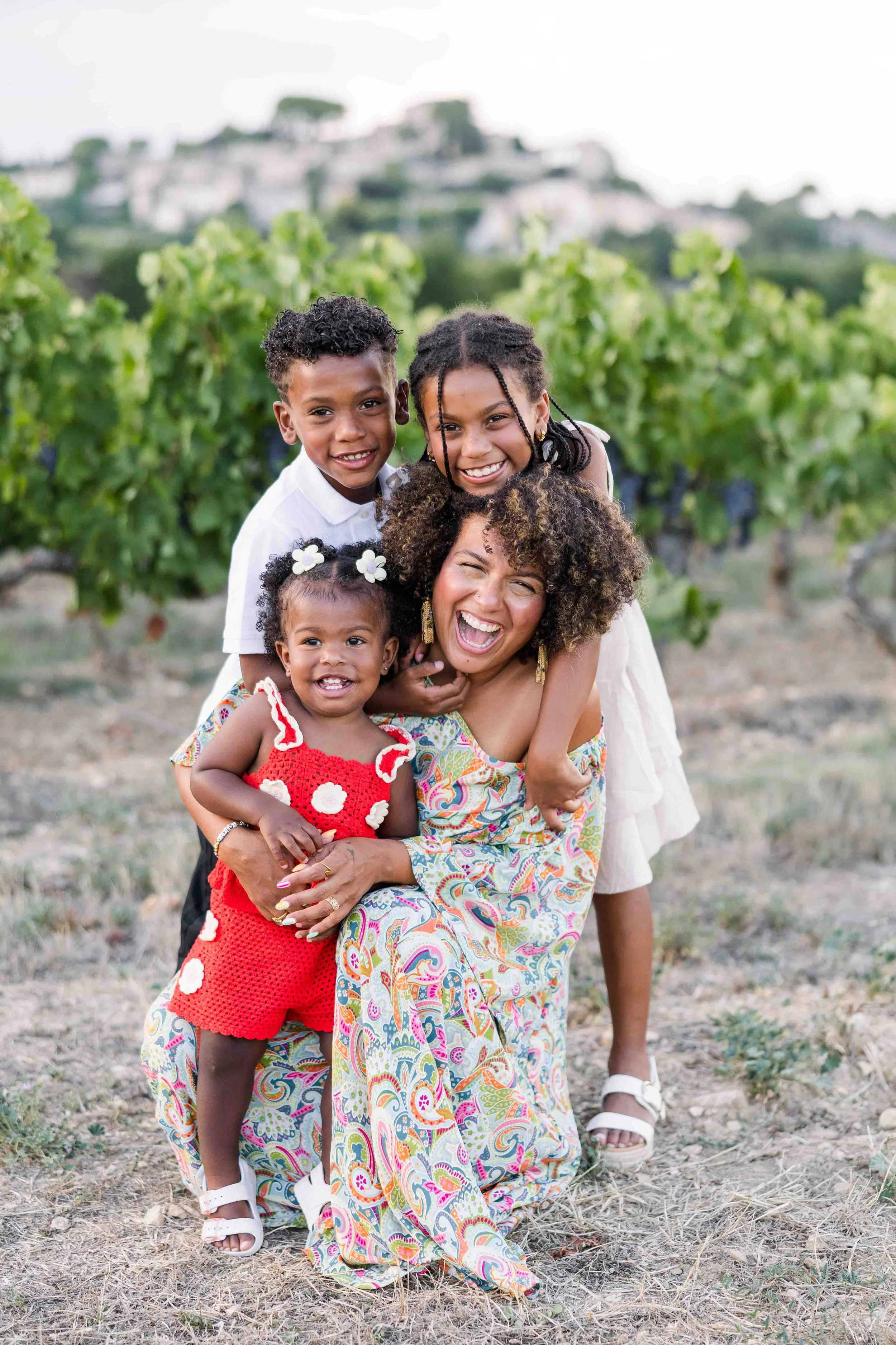 Mother and Children Family Photos in Provence
