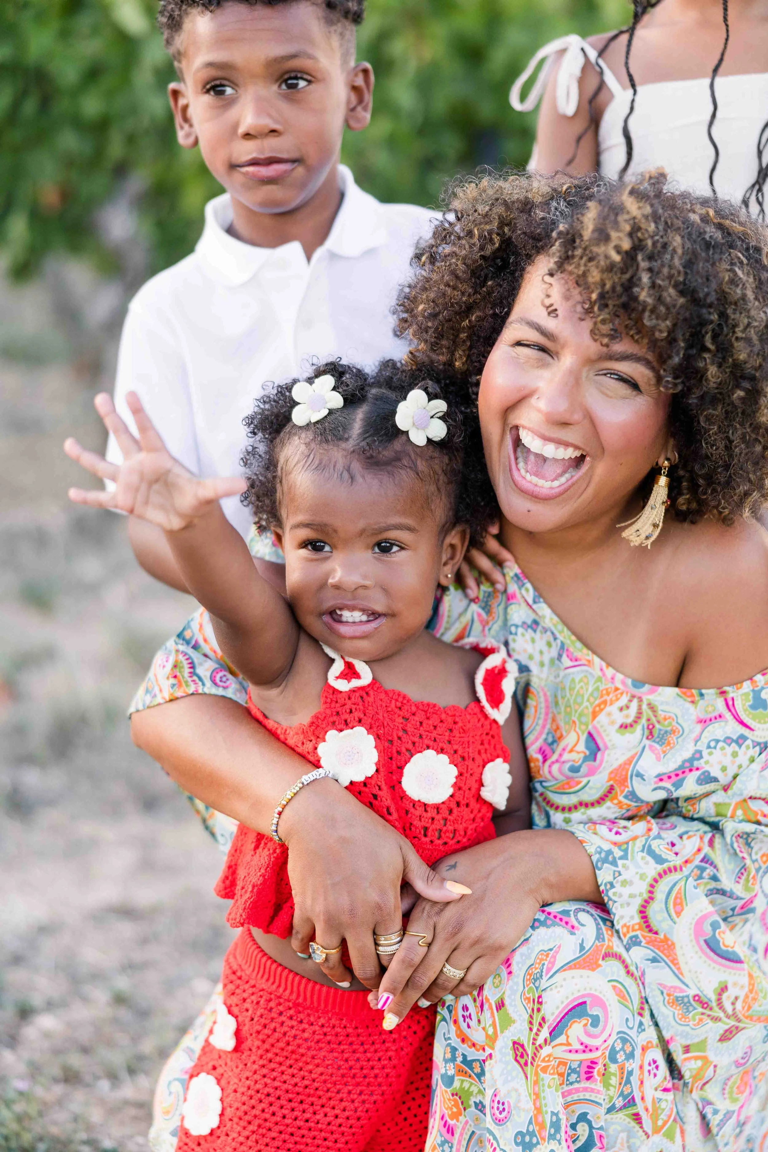 Mother and Daughter Portrait in Provence