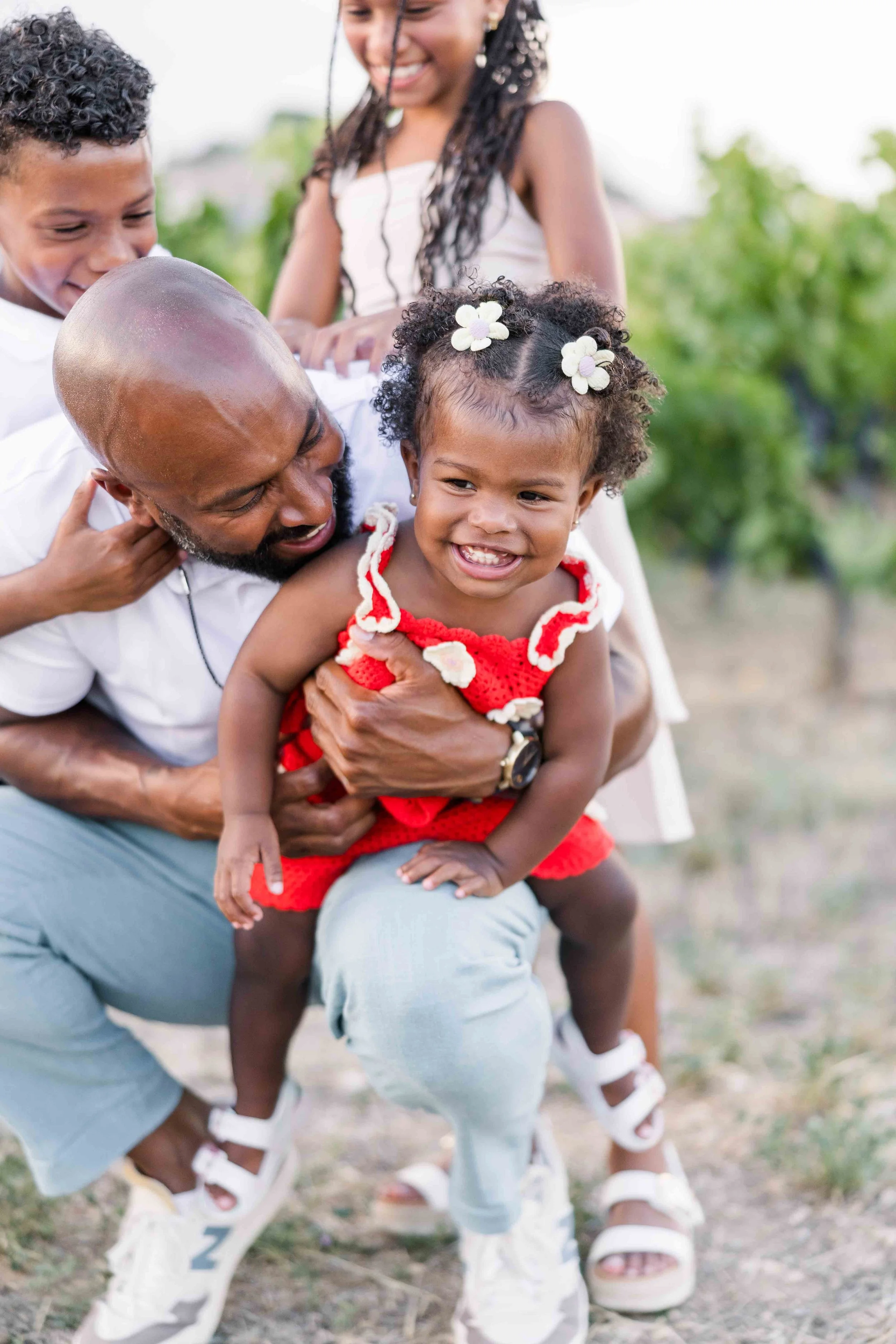 Father and Daughter Portrait in Provence