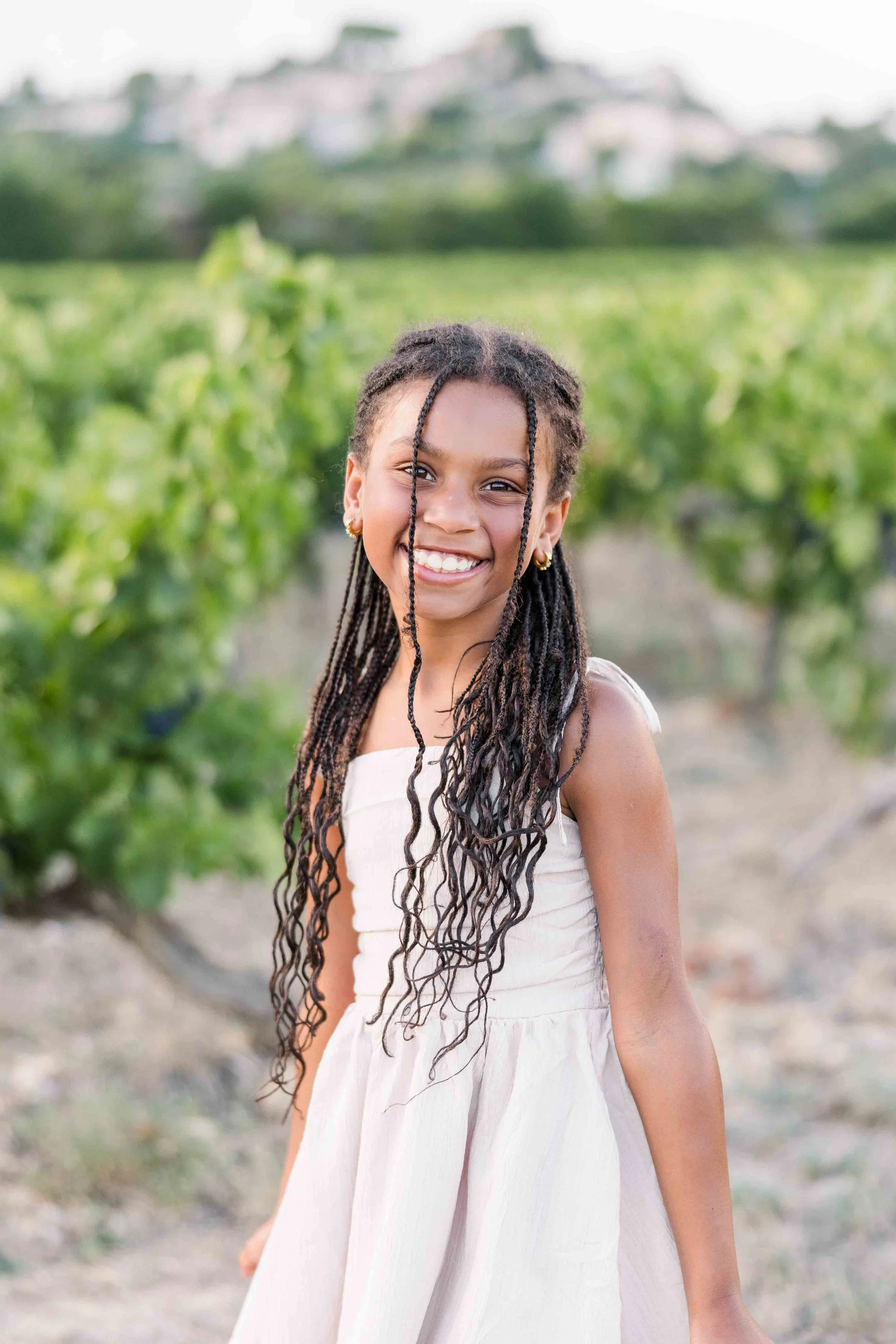 Young Girl in the Provence Vineyards