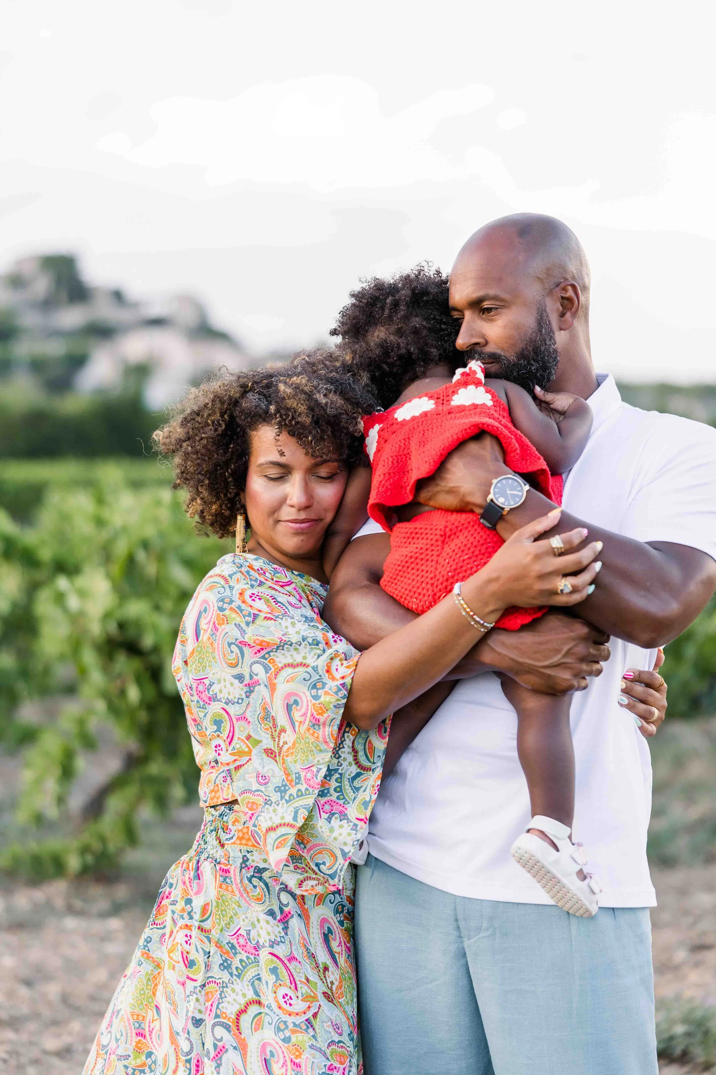 Mother and Daughter Portrait in Provence