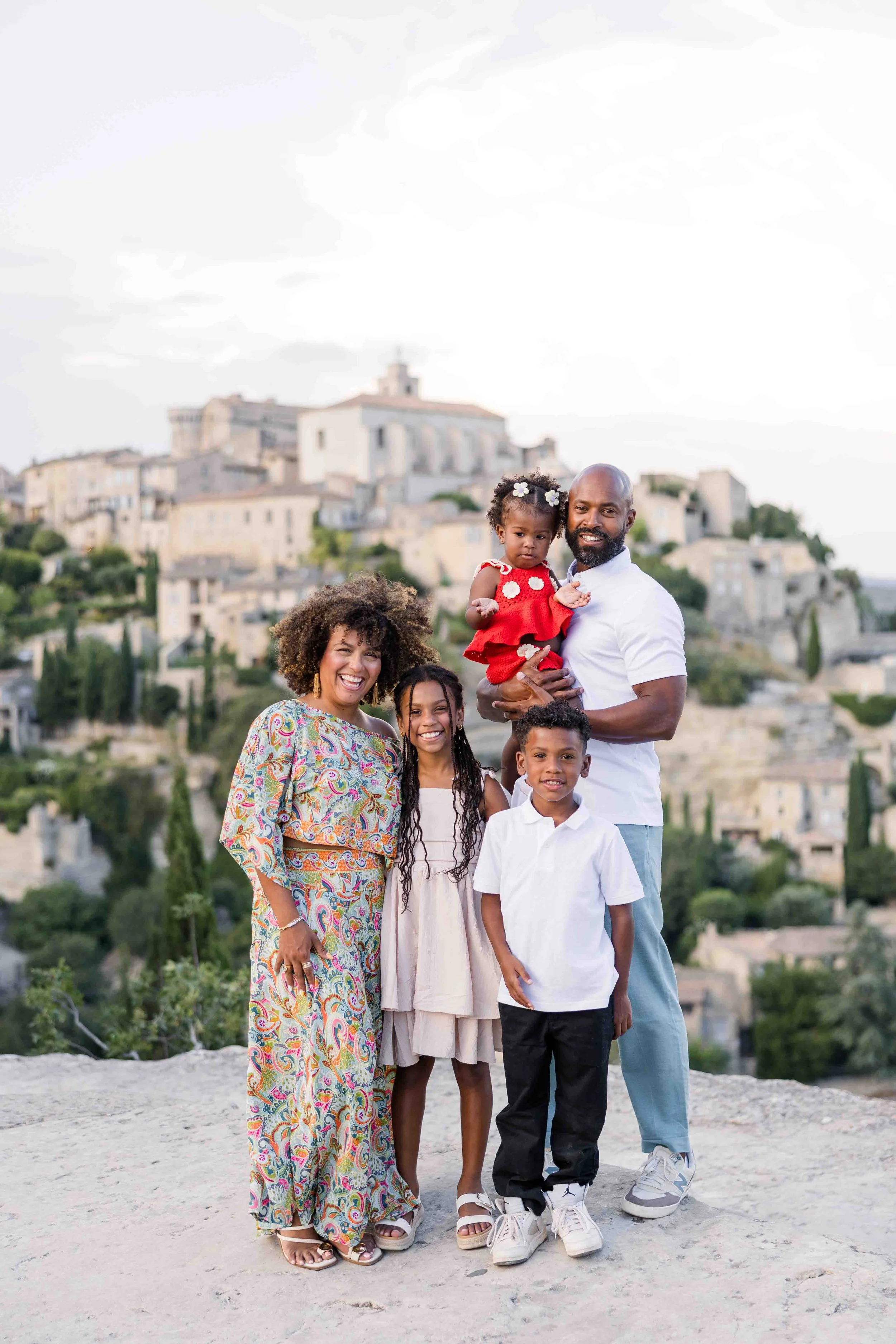Family Portrait with Gordes in the Background