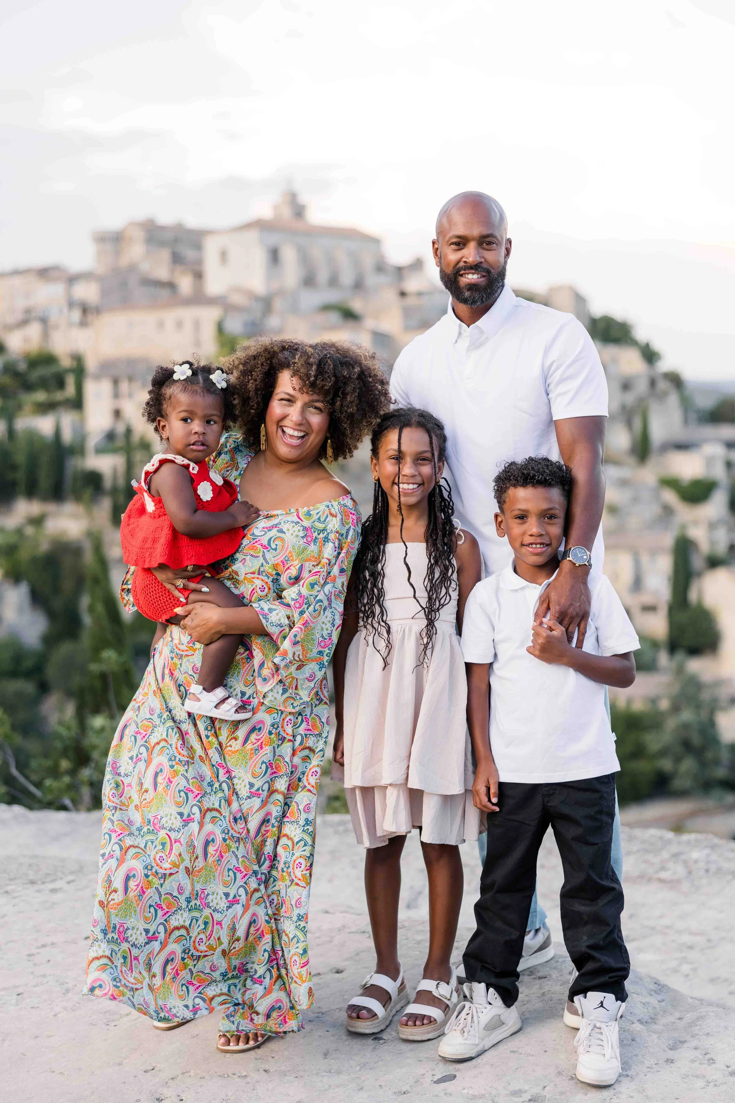 Family Portrait with Gordes in the Background