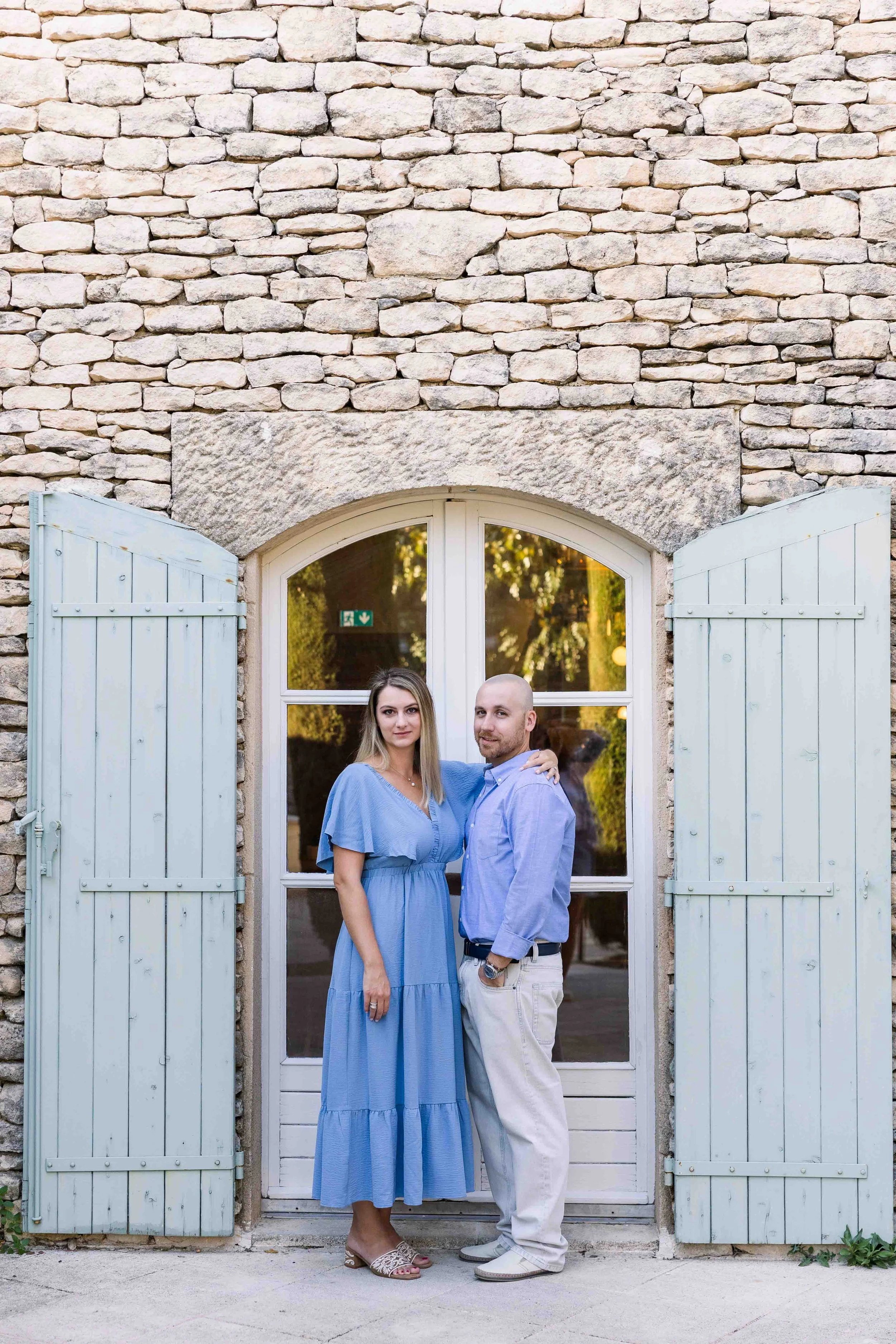 Blue Shutters Doorway