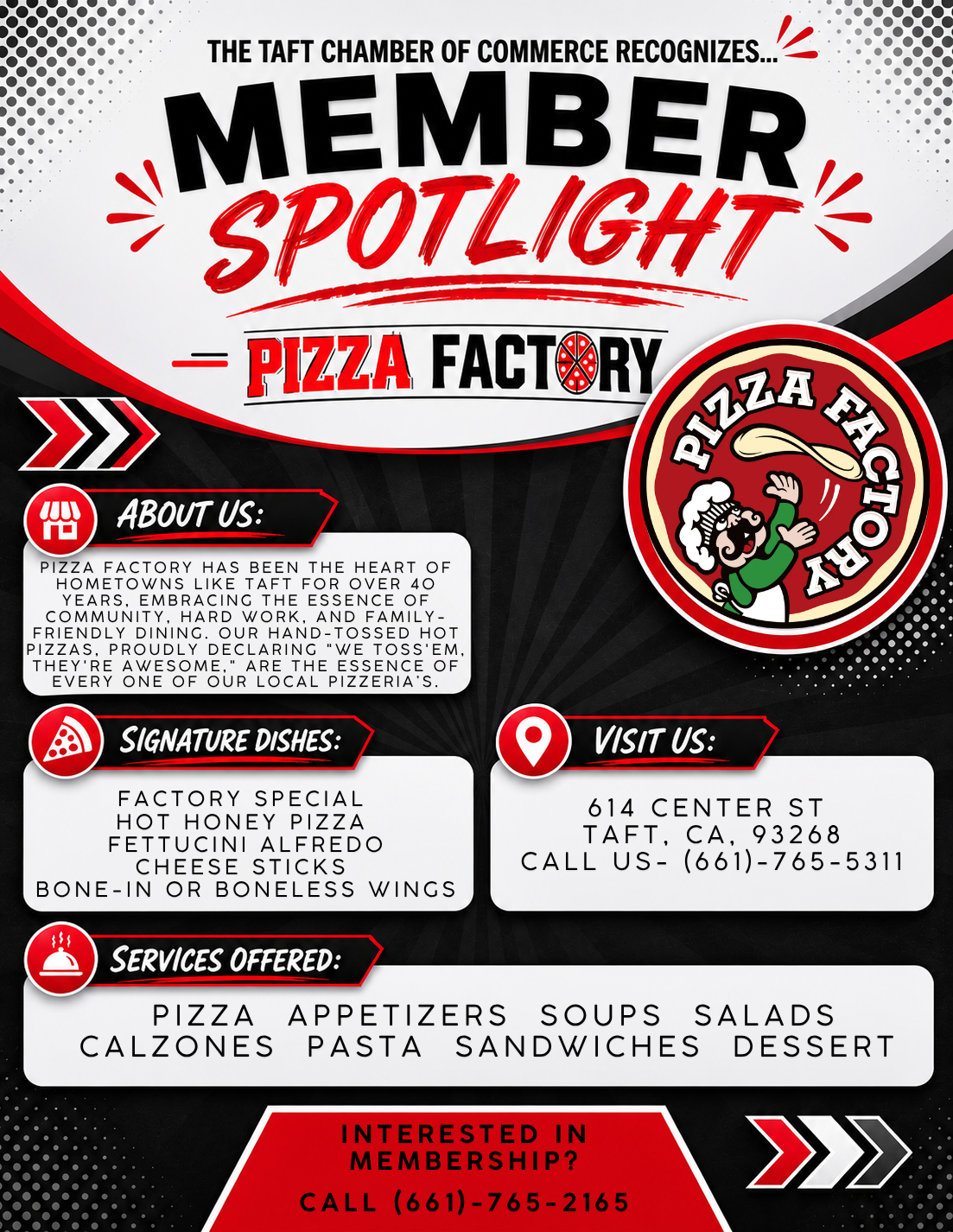 Member Spotlight- Pizza Factory!