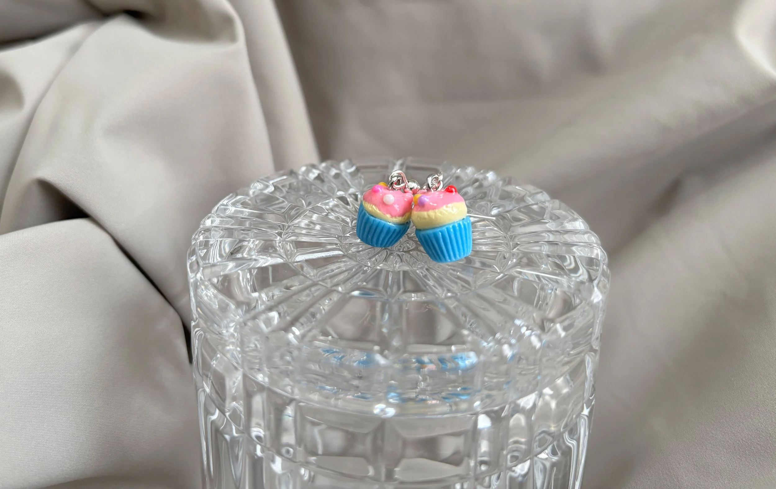 Fairy Sprinkle Cupcake Earrings