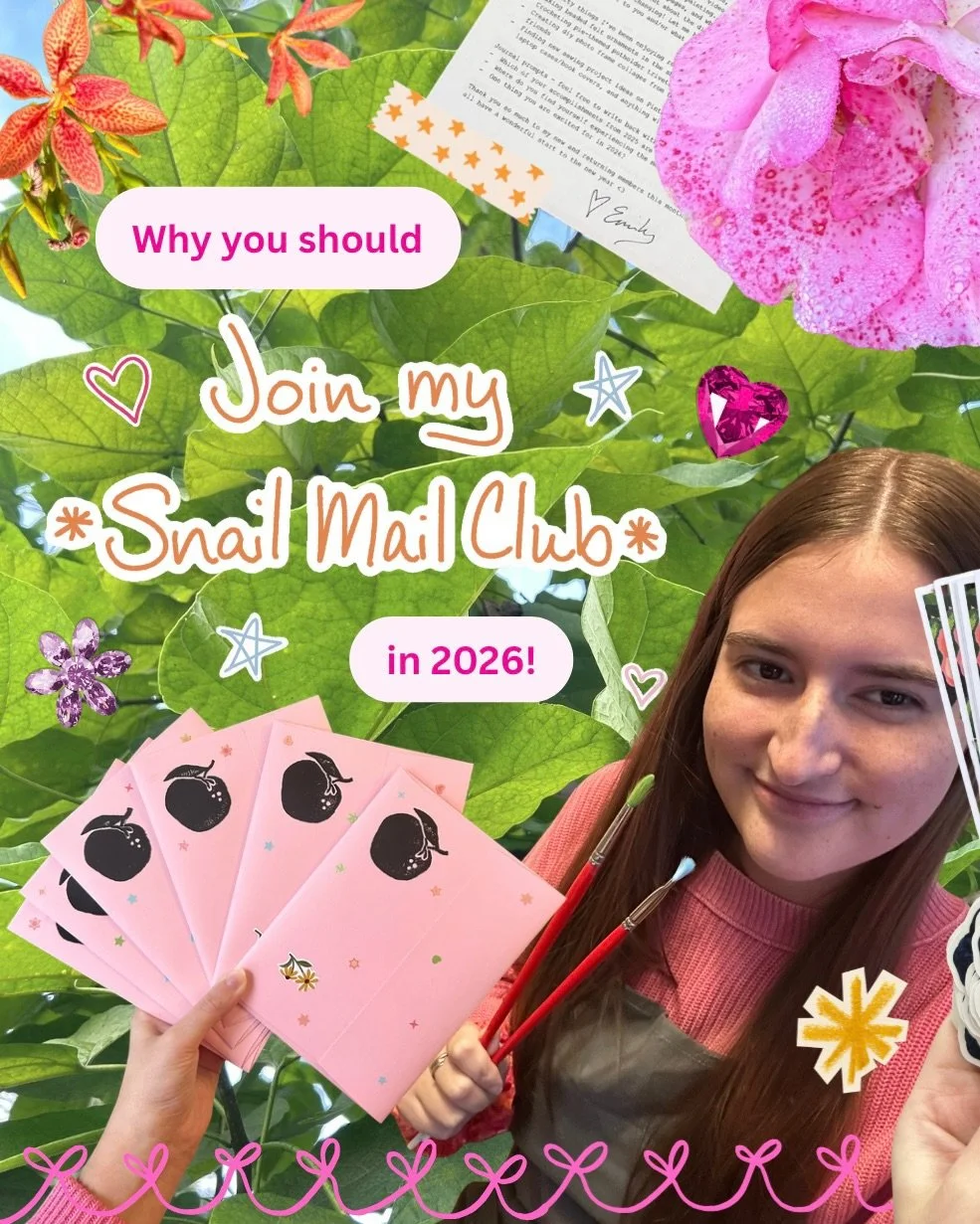 Swipe to see why you should join my mail club in 2026 👉

&bull; Connect offline 💌📫
In this increasingly digital age, real human connections are becoming scarce. To combat the doomscrolling epidemic, I wanted to create an offline community where yo