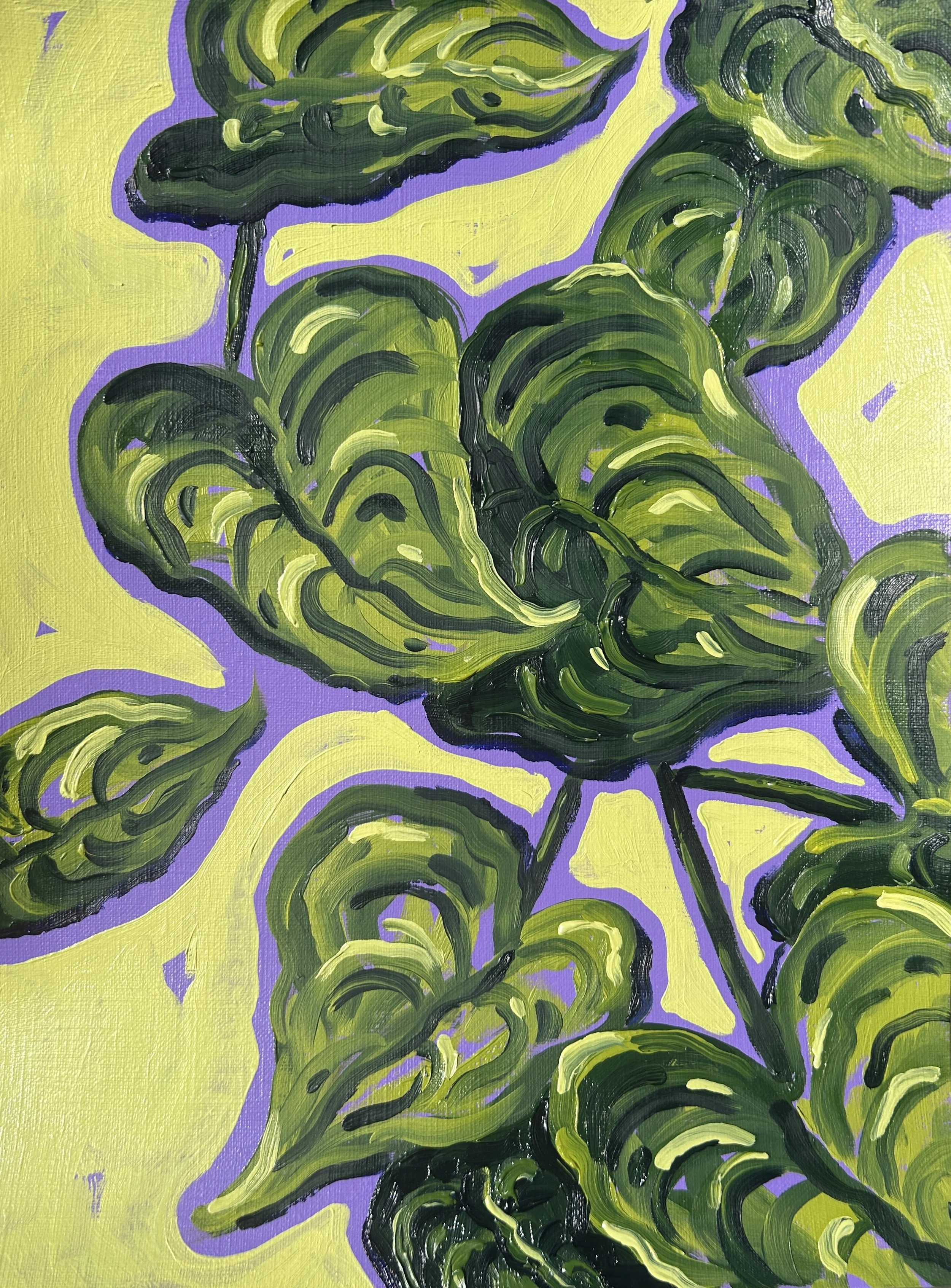 Plant II - Original Oil Painting (Unframed)