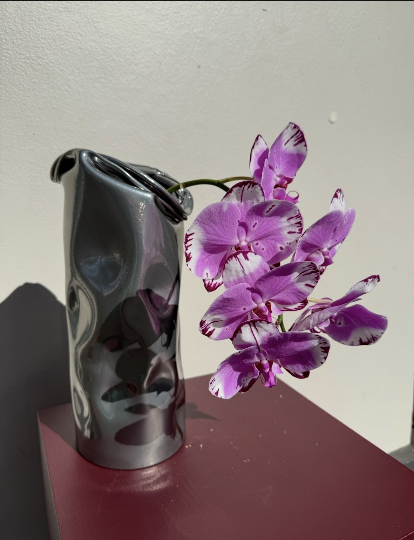 Chrome CRASH Vase
