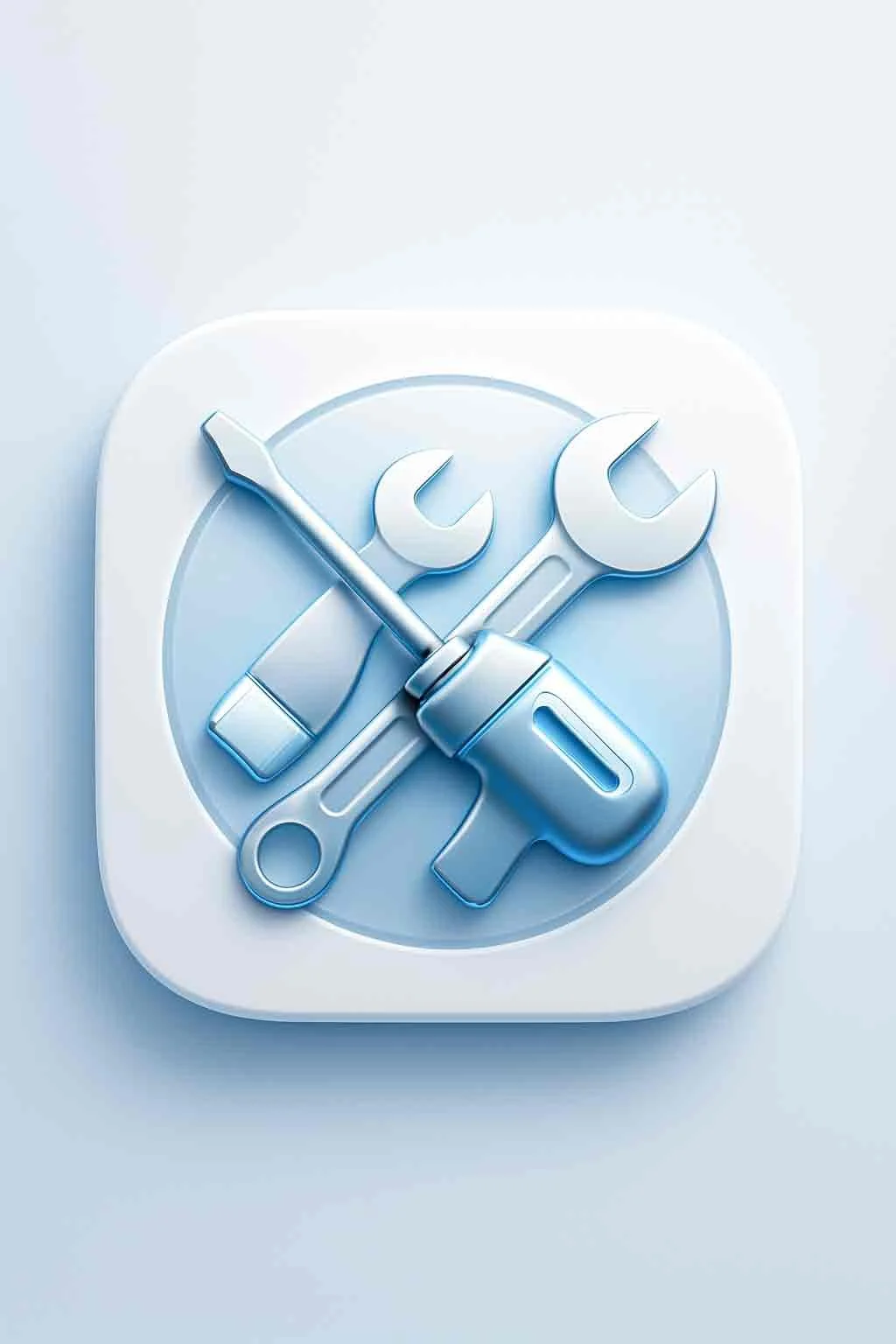 Icon of crossed screwdriver and wrench representing versatile handyman skills