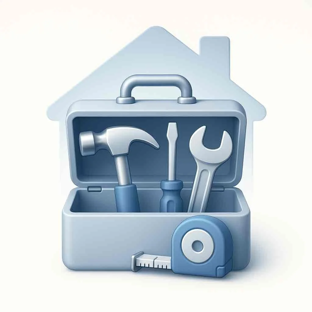 Toolbox with hammer, screwdriver, and wrench – icon for handyman and home repair pricing