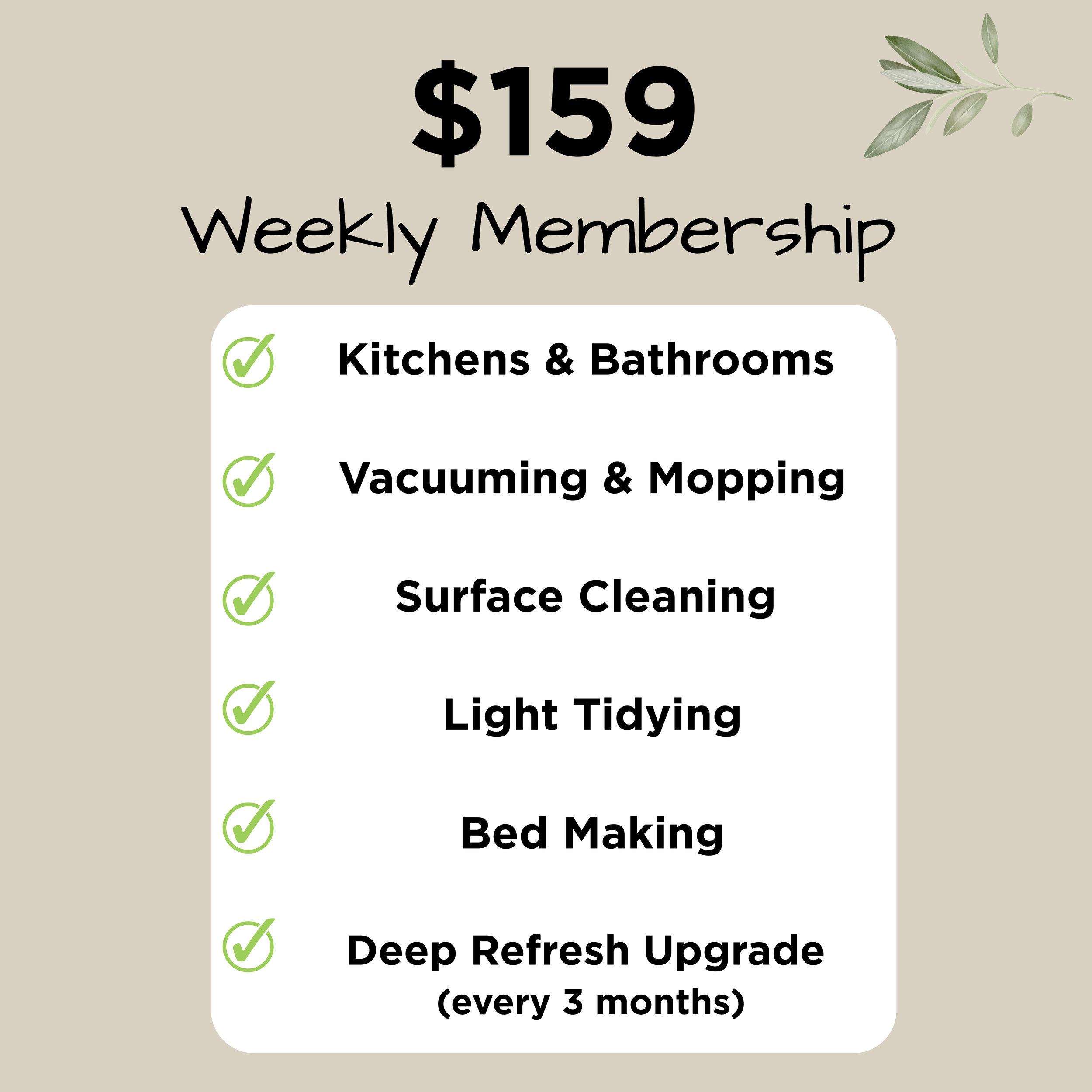 Weekly Package