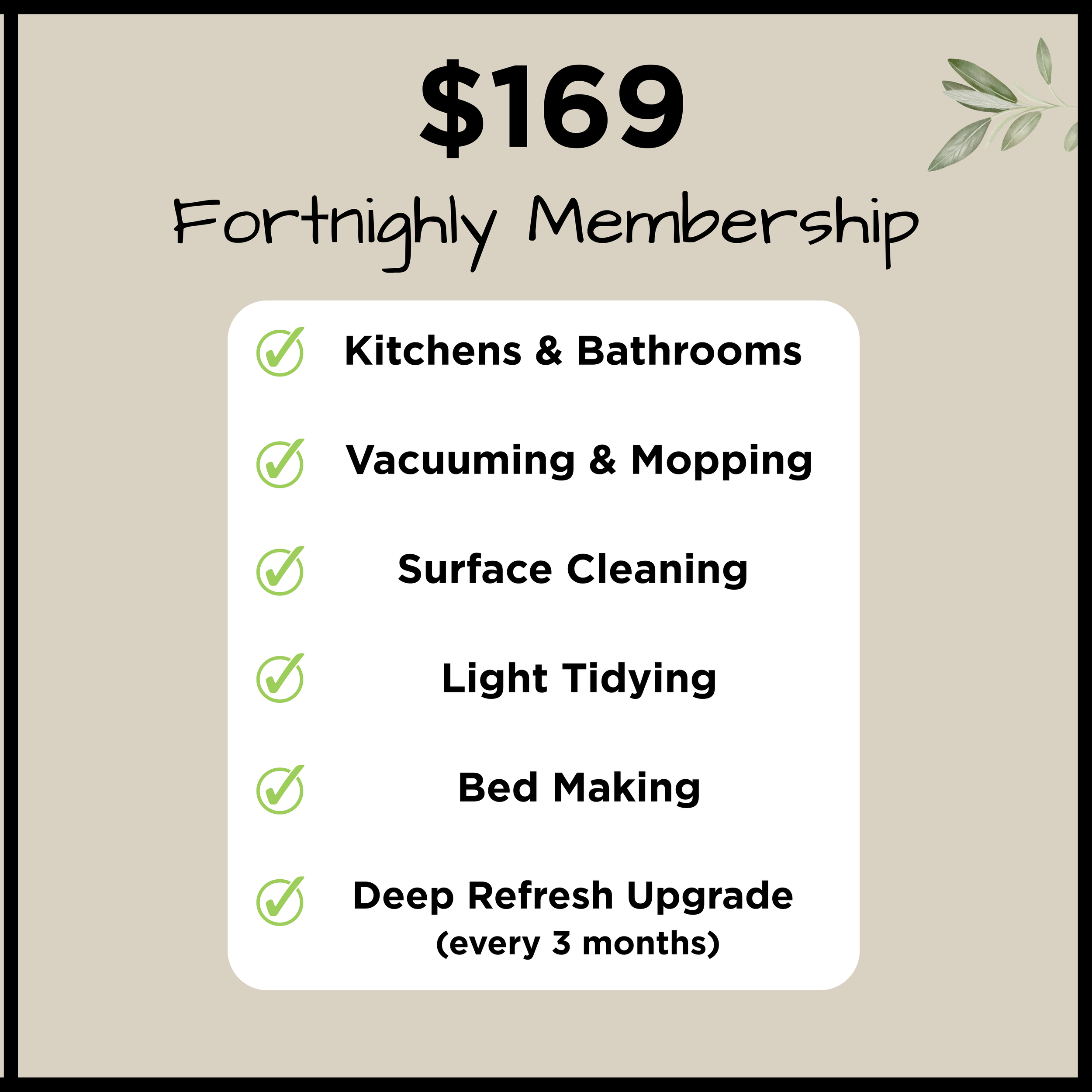 Fortnightly Package