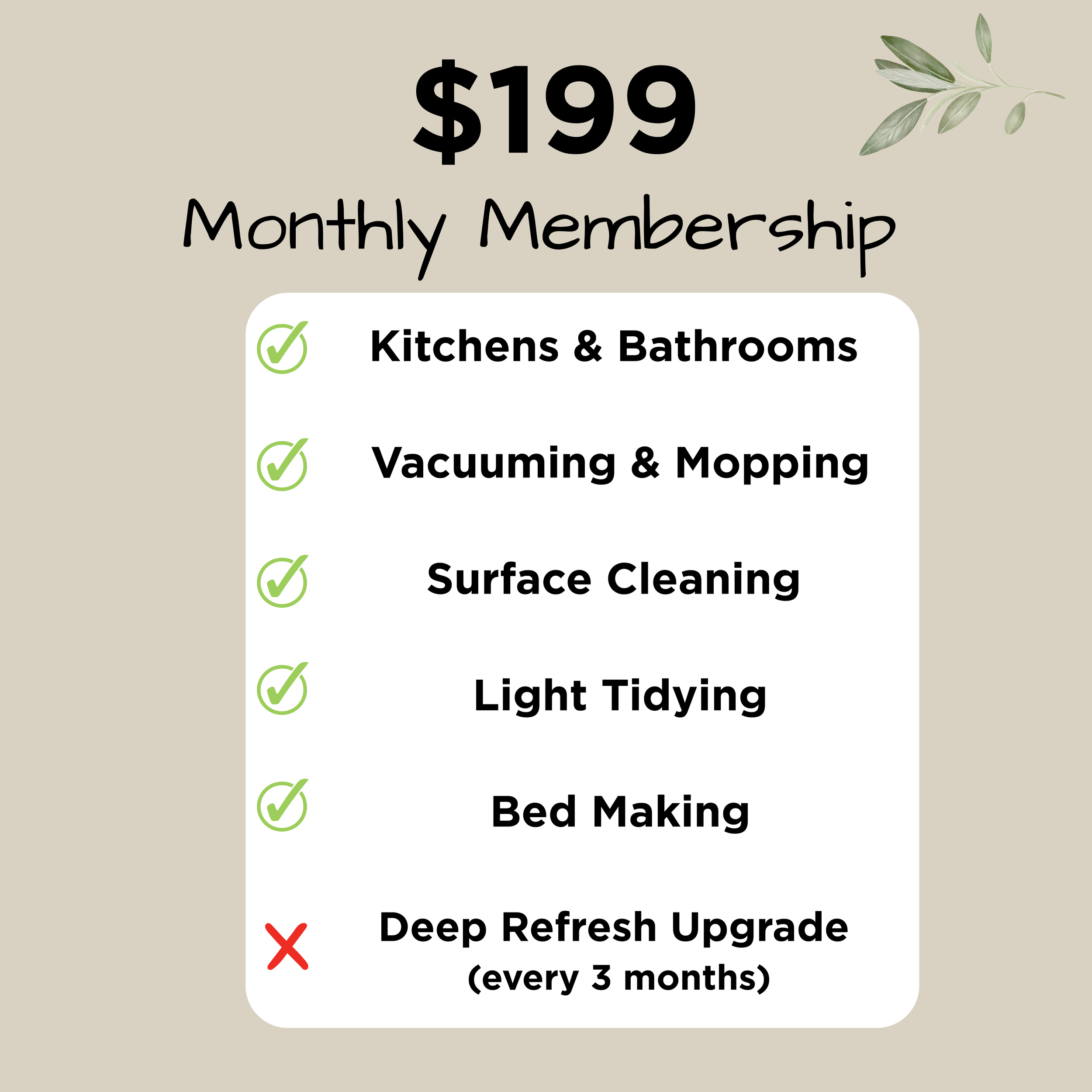 Monthly Package
