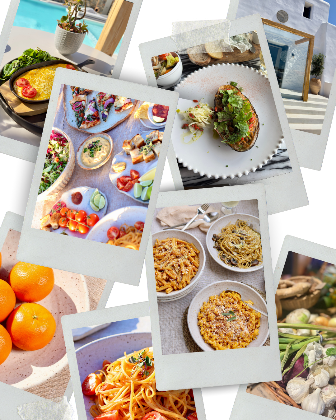 A workspace with a laptop, open notebook with pens, coffee cup, color samples, paint swatches, fabric and material samples, and vases with dried flowers, all arranged on a white surface with natural light and shadows.