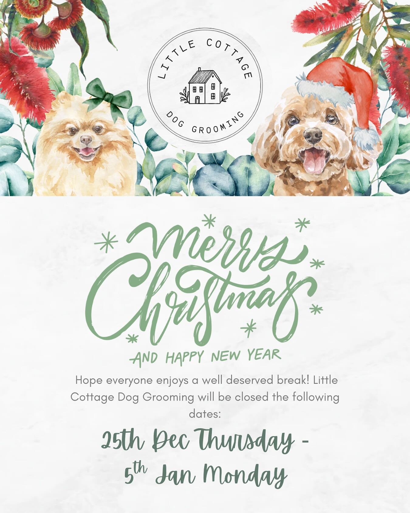 🎄 It&rsquo;s almost here!! 🎄
Christmas is only 13 days away! My last day will be on Christmas Eve and returning on January the 6th! 
✨ Hope everyone has a lovely well deserved holiday! 
Until my break, there will be Christmas music playing (terribl