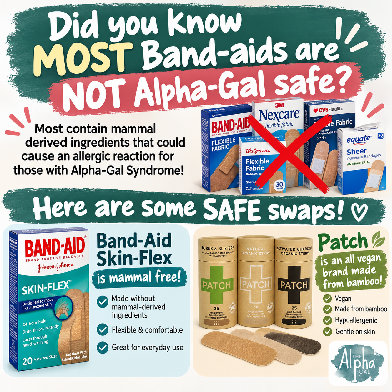 Safe Swaps for Band-Aids and Bandages!