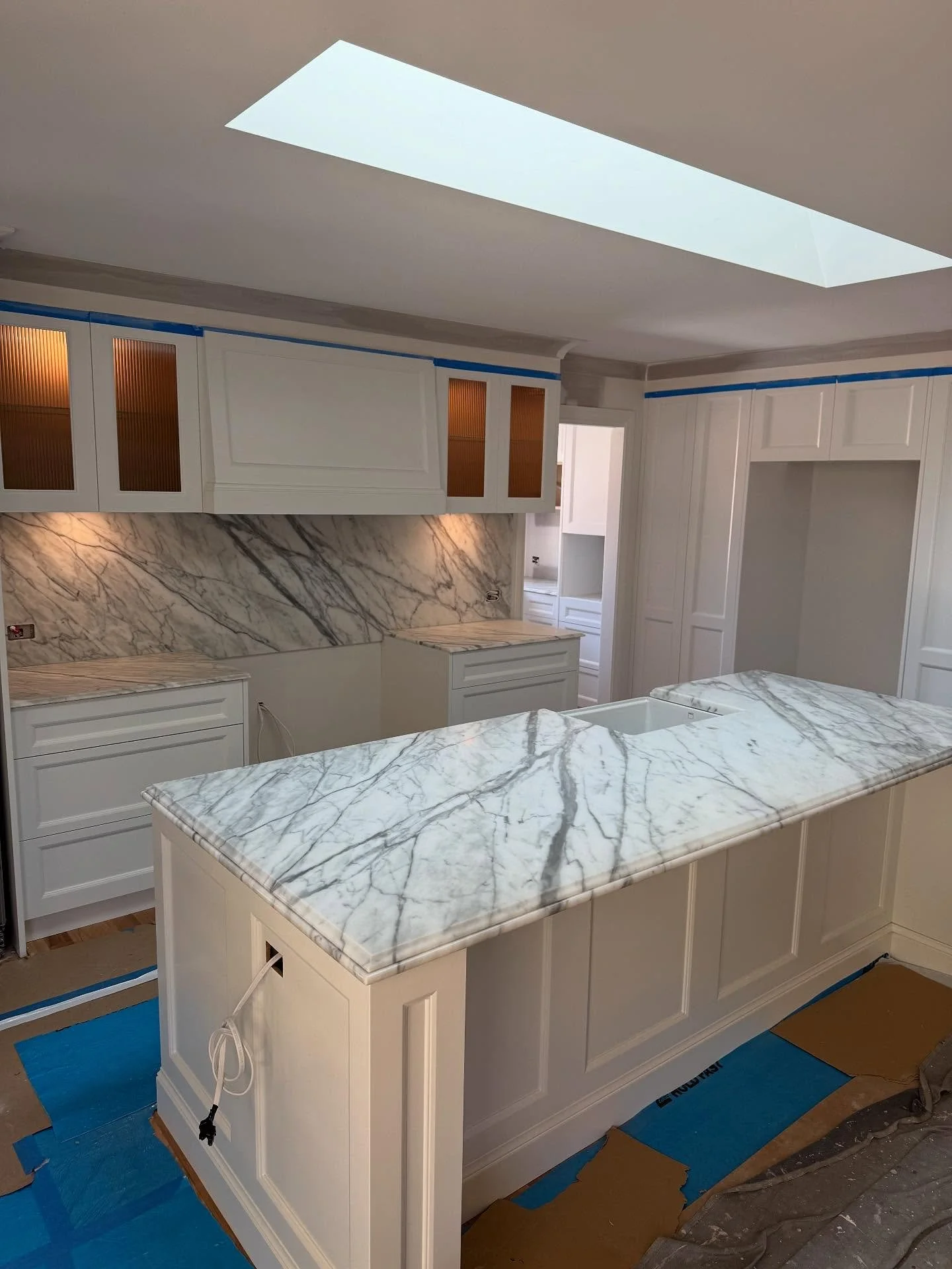 WHITEBRIDGE PROTECTED 🛡️

This gorgeous marble now protected in our @duraflexspf ULTRA Satin Protection Film. 

Removing Marble Anxiety&trade;️ and ensuring peace of mind in the heart of the home! 🏆

Book yours now! 🚨

✔️10-Year Warranty
✔️Self-He
