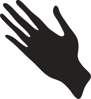 Black hand icon.