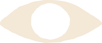 Cream eye icon.