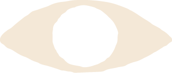 Cream eye icon.