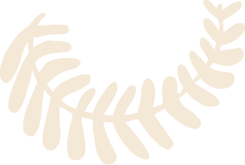 Cream fern icon.