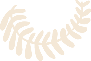 Cream fern icon.