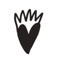 Black heart icon.