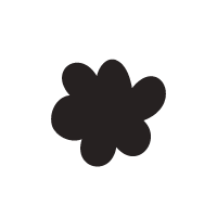 Black flower icon.