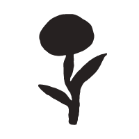 Black flower icon.