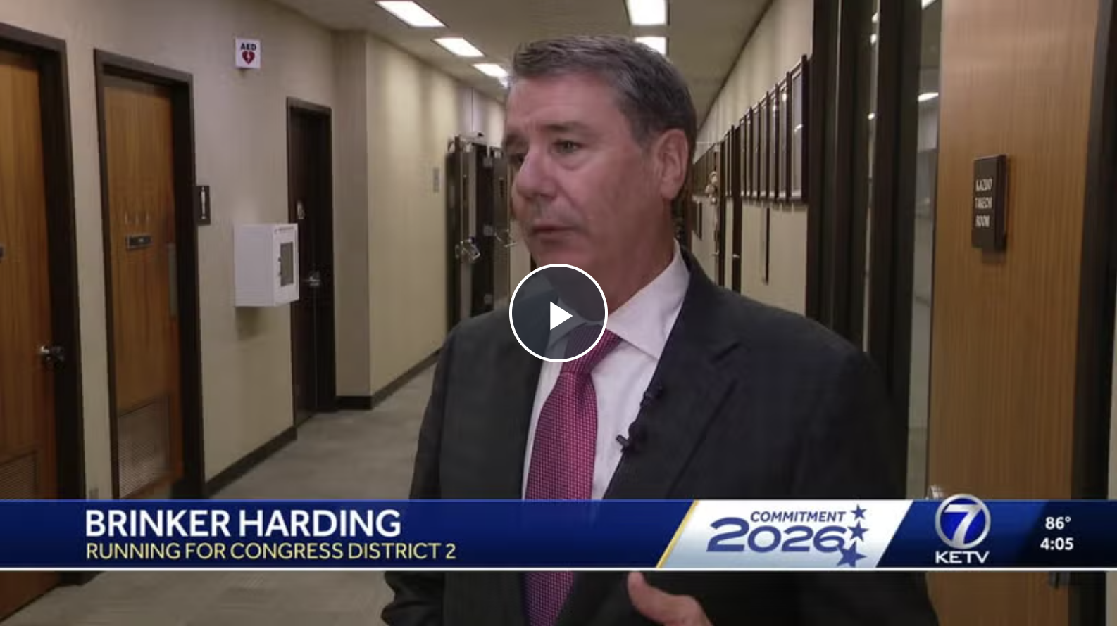 KETV: Omaha City Councilman Brinker Harding announces campaign for Congress