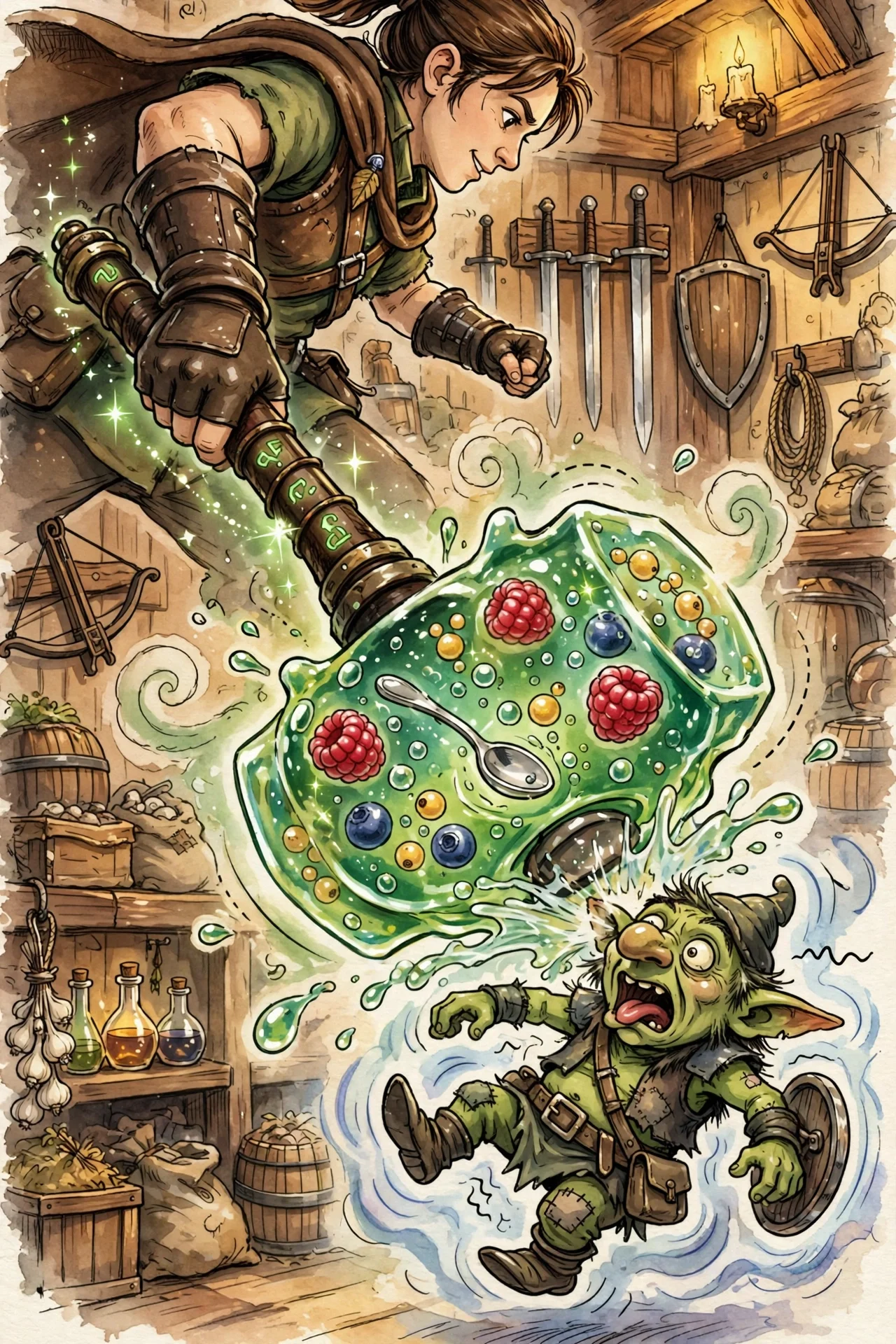 The Giggling Gelatin Mold Hammer of Wobbly Wallops