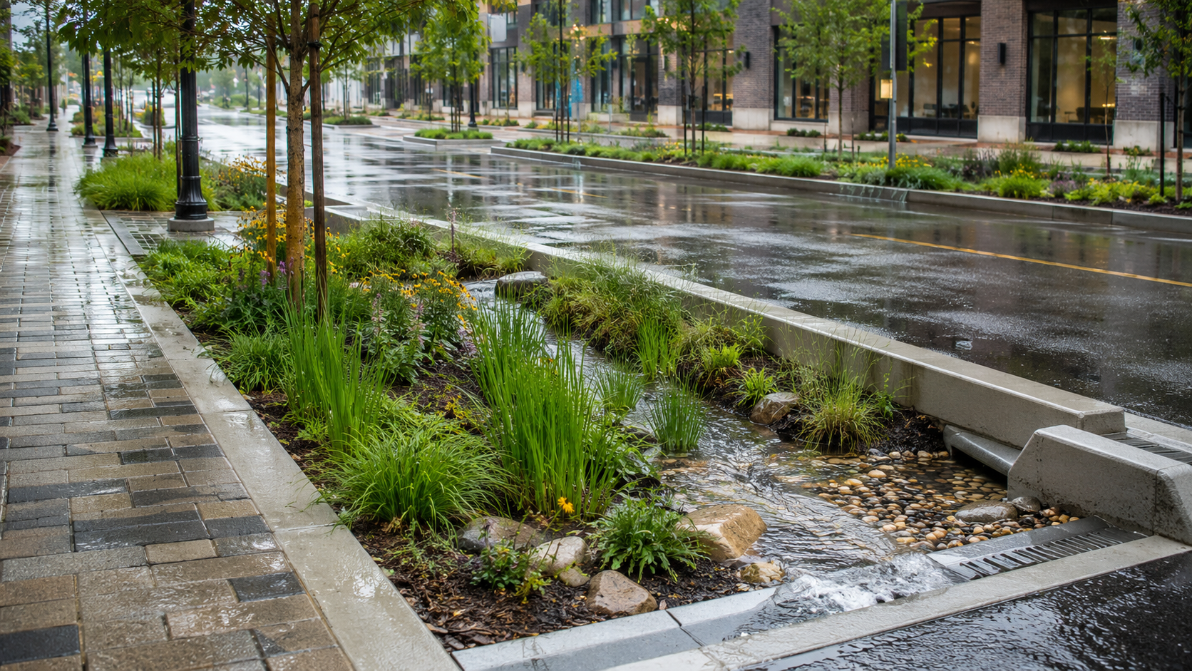 Green Stormwater Infrastructure: How Bioretention, Rain Gardens, and Permeable Paving Are Replacing Gray Systems