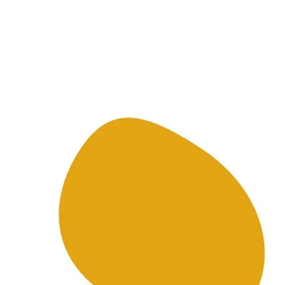 Ein orangefarbener Fleck auf weißem Hintergrund.