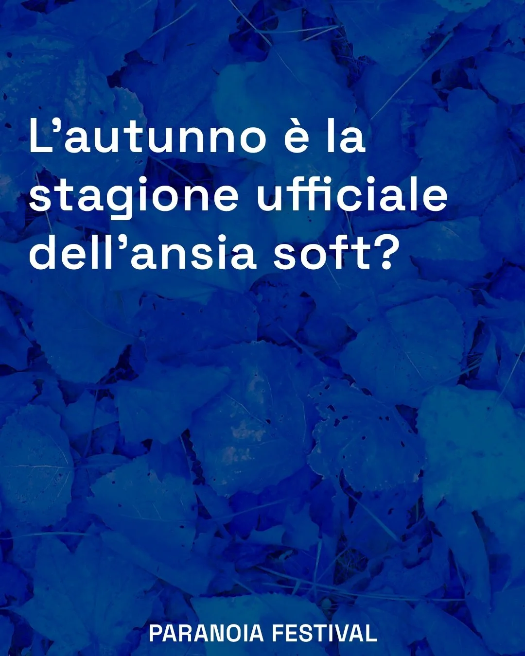 Si sta come d&rsquo;autunno

La mezza stagione ci ricorda che la vita &egrave; a volte fatta di emozioni sospese. 

Abbiamo sempre tante cose in testa e sembra che questa sensazione generale non finisca mai. Speriamo che dopo una data precisa tutto p