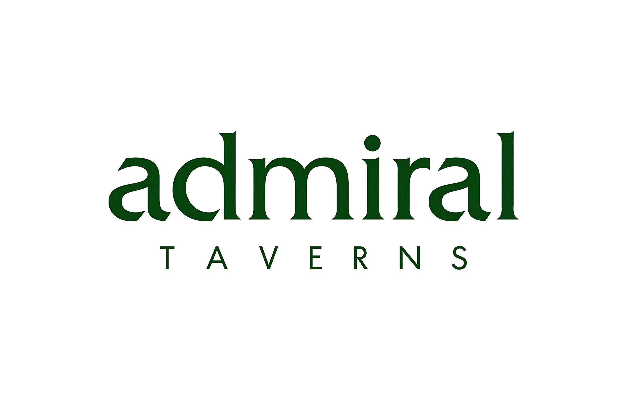 Admiral Taverns logo with green text and a stylized design.