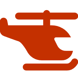 Silhouette of a helicopter