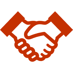 An illustration of a handshake, representing agreement or partnership.