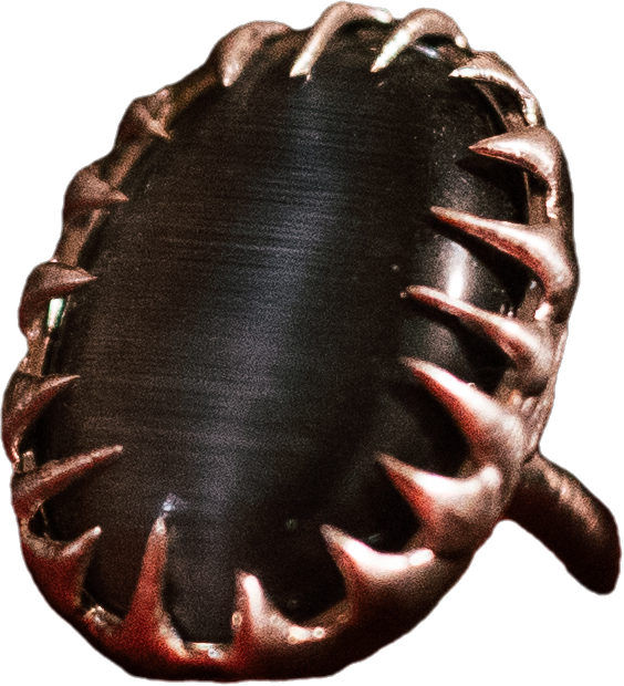 Upcycled Silver Claw Cateye Ring – Statement Jewelry | NECIA x Calicá