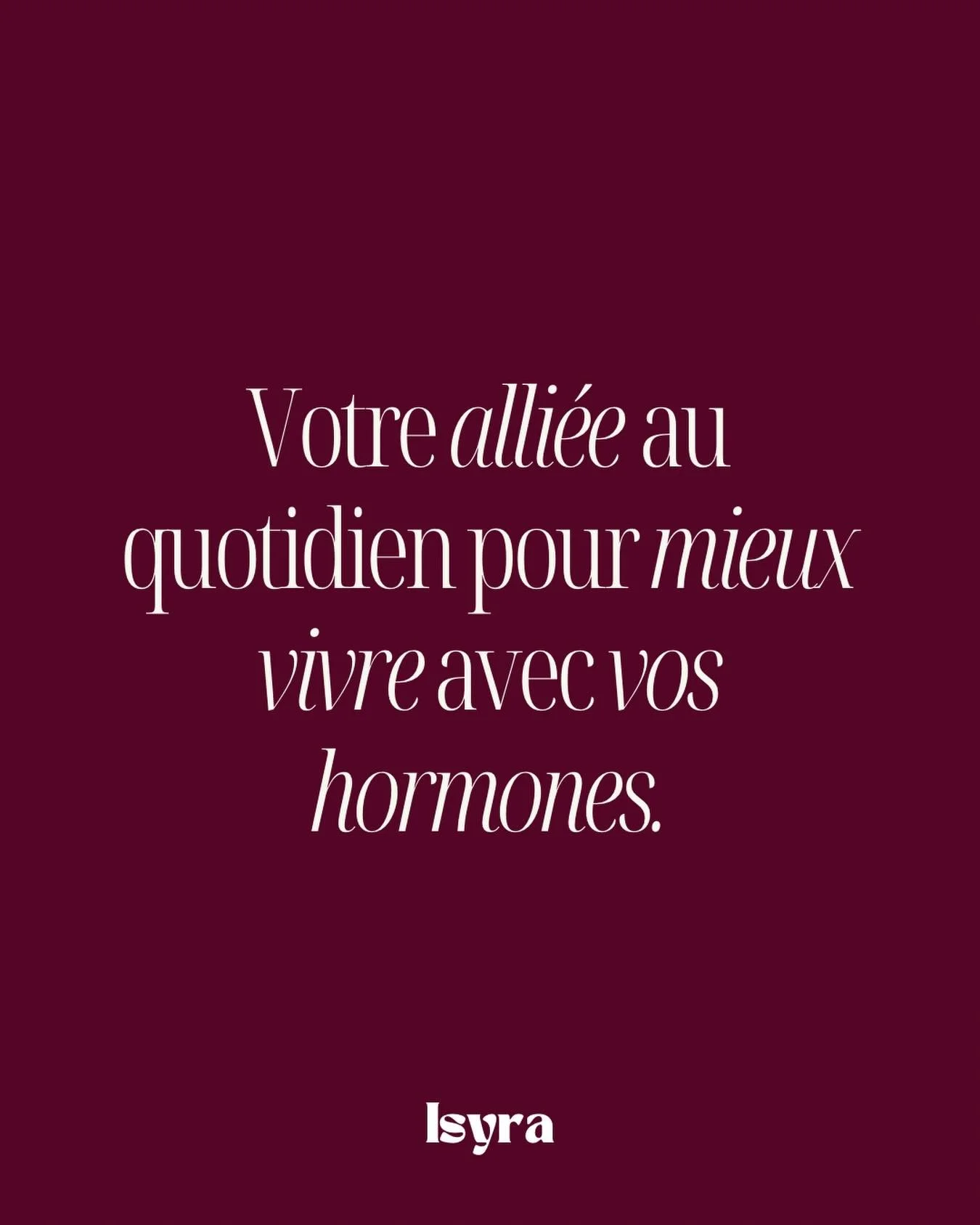 Votre alli&eacute;e au quotidien pour mieux vivre avec vos hormones 🌞

Parce que trop de femmes avancent &agrave; t&acirc;tons avec leur corps, sans vraiment comprendre ce qui se joue en elles.
Parce que les douleurs, les sautes d&rsquo;humeur, la f